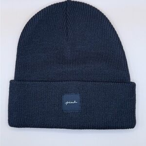 PINK Victoria's Secret Black Knit Beanie